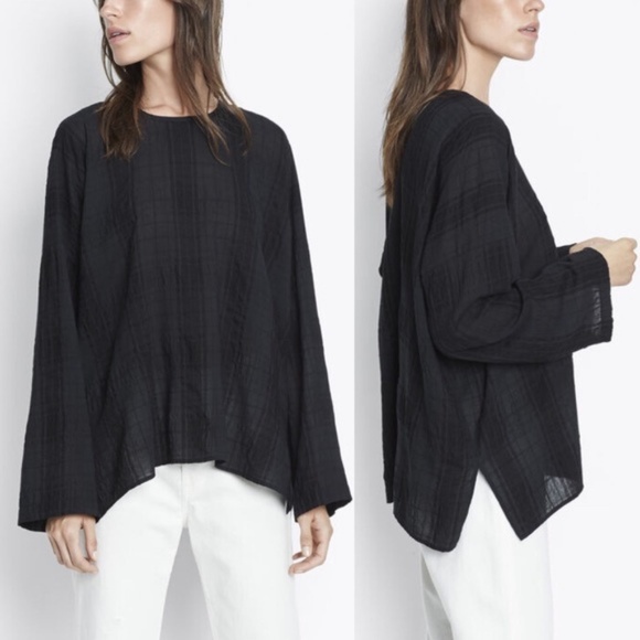 vince slouchy long sleeve top - Picture 1 of 4